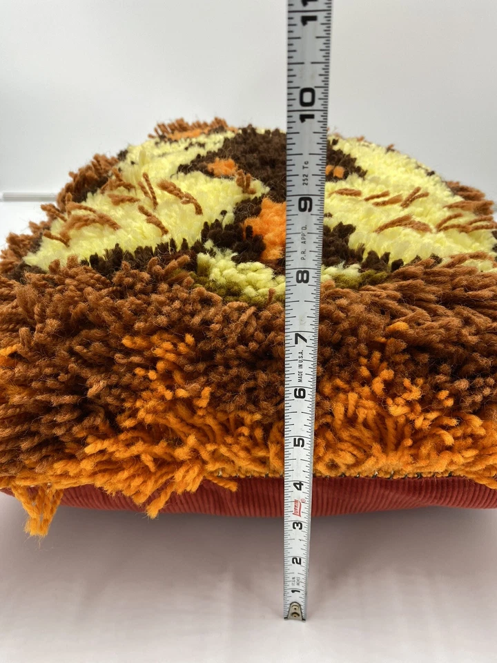 复古 Swag 狮子枕头 棉填充 复古动物 丛林 装饰 大号 — 第 4/4 张图片