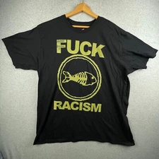 Fishbone Shirt Mens XXXL Black F Racism Autographed Angelo Moore Concert Tour