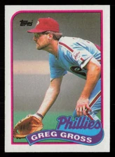 Greg Gross 1989 Topps #438 Philadelphia Phillies Baseball Card
