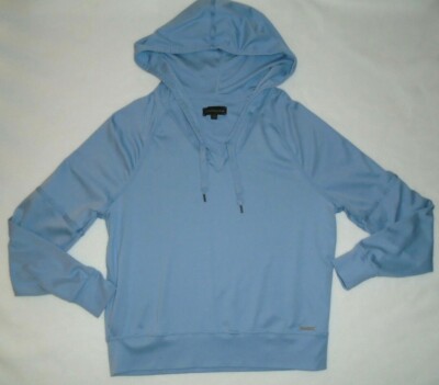 calvin klein light blue hoodie