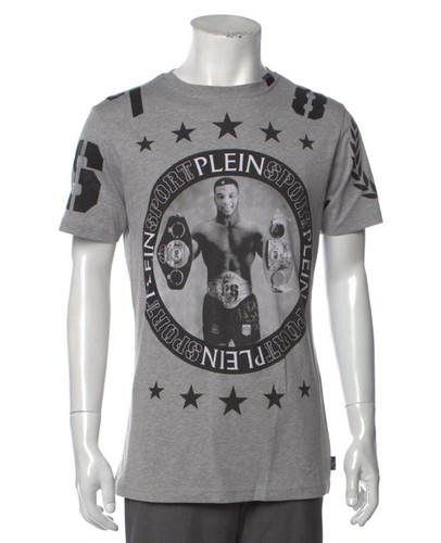 Plein Sport Mike Tyson Boxing Hall of Fall Neu T-Shirt Größe Large hertiage grau - Bild 9 von 9