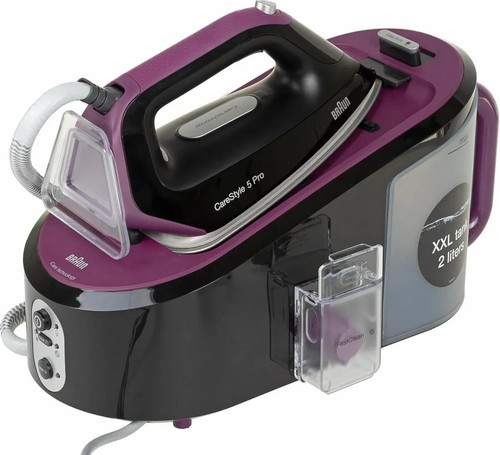 Braun CareStyle 5 IS5155BK Ferro da Stiro con Caldaia carica continua Nero/Viola - Foto 12 di 17