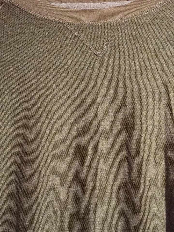 St. John's Bay Shirt Men's Large Forest Green Waffle Knit thermal long Sleeve - Image 3 of 4