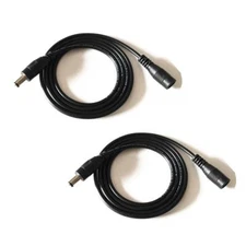 2PCS 3.28ft Black 5.5mm x 2.1mm DC Plug Extension Cable for Power Adapter 12v...