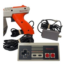 Nintendo NES Action Set Box Controller Gun Duck Hunt/Super Mario Bro Gioco Vintage