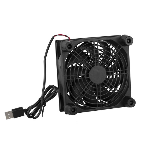 2 Set Desktop USB Cooling Fan 120mm 1200RPM Cooler for Router Modem External HDD - 第 11/11 張圖片