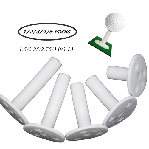 5 Pcs Rubber Golf Tees Holder Tee Range Driving Practice Mat Hitting White New - Picture 2 of 15