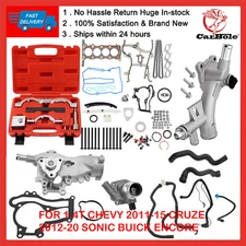 Timing Chain Gasket Water Pump Coolant Water Outlet For 2011-15 Cruze Sonic 1.4L
