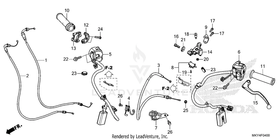 Tornillo ajustador de línea de cable de embrague M8 para HONDA CRF 250L/300L CBR 300R/650R NC750S Foto 3 de 4