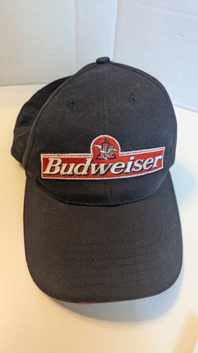 Vintage Budweiser Anheuser Busch Cap Hat Embroidered Logo Cotton Navy Blue