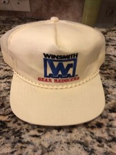Vintage 90s Youngan Brand Winsmith Gear Reducers SnapBack Yellow Trucker Hat NEW