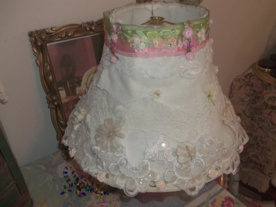 Кружевная лента Millinery цветы абажур ручной работы потертый коттедж шик - Изображение 2 из 4