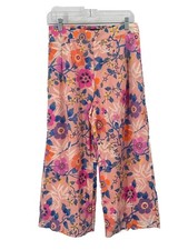 J Crew Tana Lawn K7691 Pink Floral Wide Leg Pants Sz 6