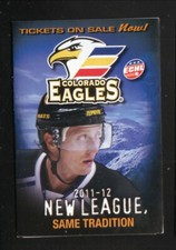 Colorado Eagles 2011-12 Hockey Pocket Schedule Poudre Valley Health ECHL Jets
