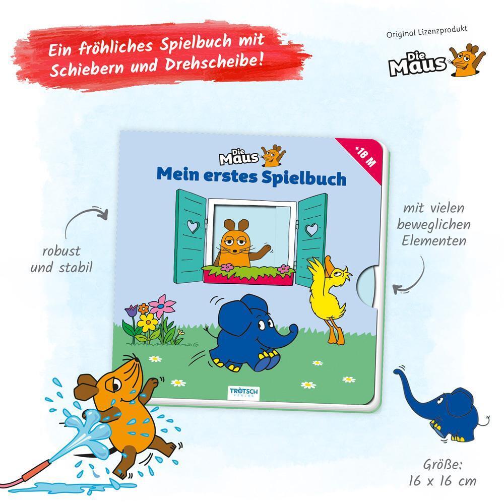 Thumbnail - Trötsch Die Maus Pappenbuch Mein Erstes Spielbuch | Trötsch Verlag |