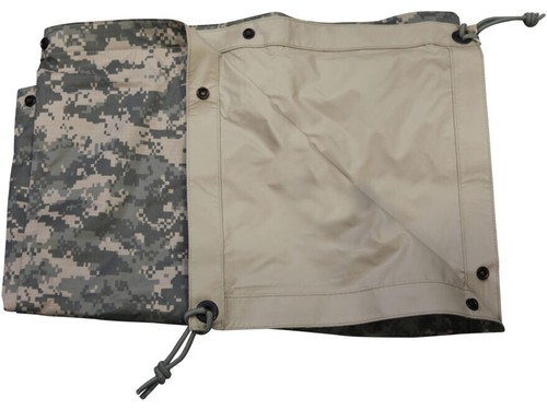 US Military  Reversible Field Tarp ACU/TAN 90 x 80 Tarpaulin Shelter w/ Bungies