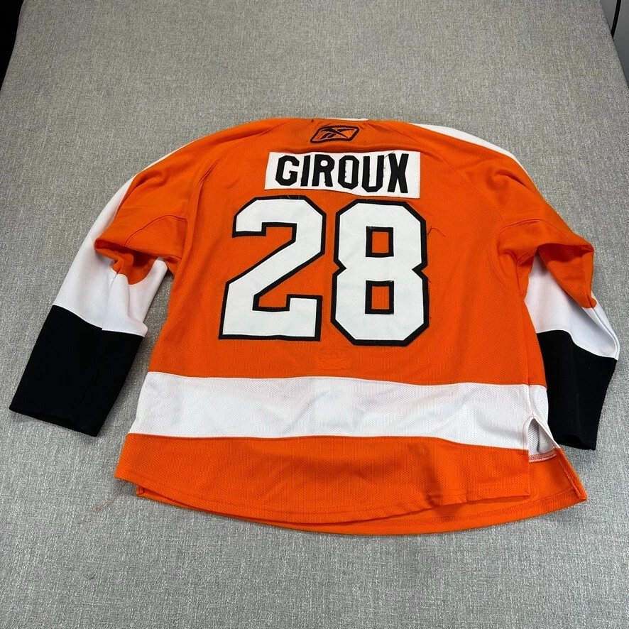 Reebok Philadelphia Flyers Jersey Claude Giroux #28 Size 50 Orange White - Image 4 of 4