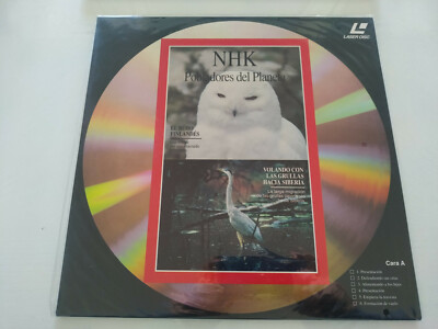 NHK Pobladores del Planeta Buho Pajaros Grulla Rinoceronte - LASERDISC LD - 2T