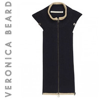 VERONICA BEARD Dickey Jacket Insert Women XL 16 Navy Gold SEABROOK NWT