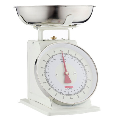 100% Genuine! TYPHOON Living Mechanical Kitchen Scales 4kg Cream! RRP $115.00!