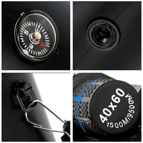 Monocular Telescope 40*60 Zoom BAK4 HD Glass Lens with Phone Holder & Tripod - Picture 4 of 7