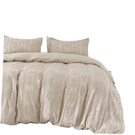 Cotton Blend Brown Geometric Duvet Covers & Bedding Sets