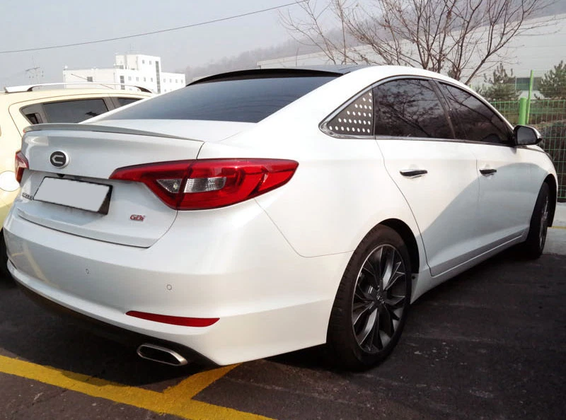 Alerón trasero rojo Remington pintado RER 1p para Hyundai LF Sonata 2015 Foto 4 de 4