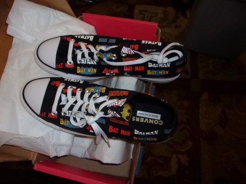Batman Converse Chuck Taylor All Star DC Comics Batman 80th Anniversary Size 11 - Picture 10 of 16