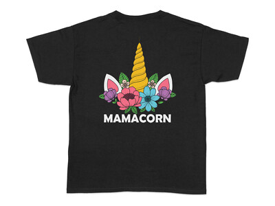Mamacorn Einhorn T-Shirt süß Blumen Einhorn Shirt Magic Corn Grafik Tee Top