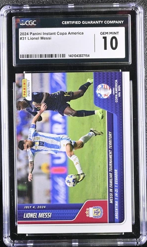 2024 Panini Instant Copa America 31 Lionel Messi card CGC 10