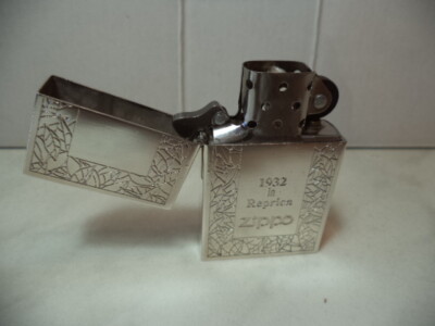ZIPPO LIGHTER 1932 REPRICA REPLICA SILVER PLATED JAPAN