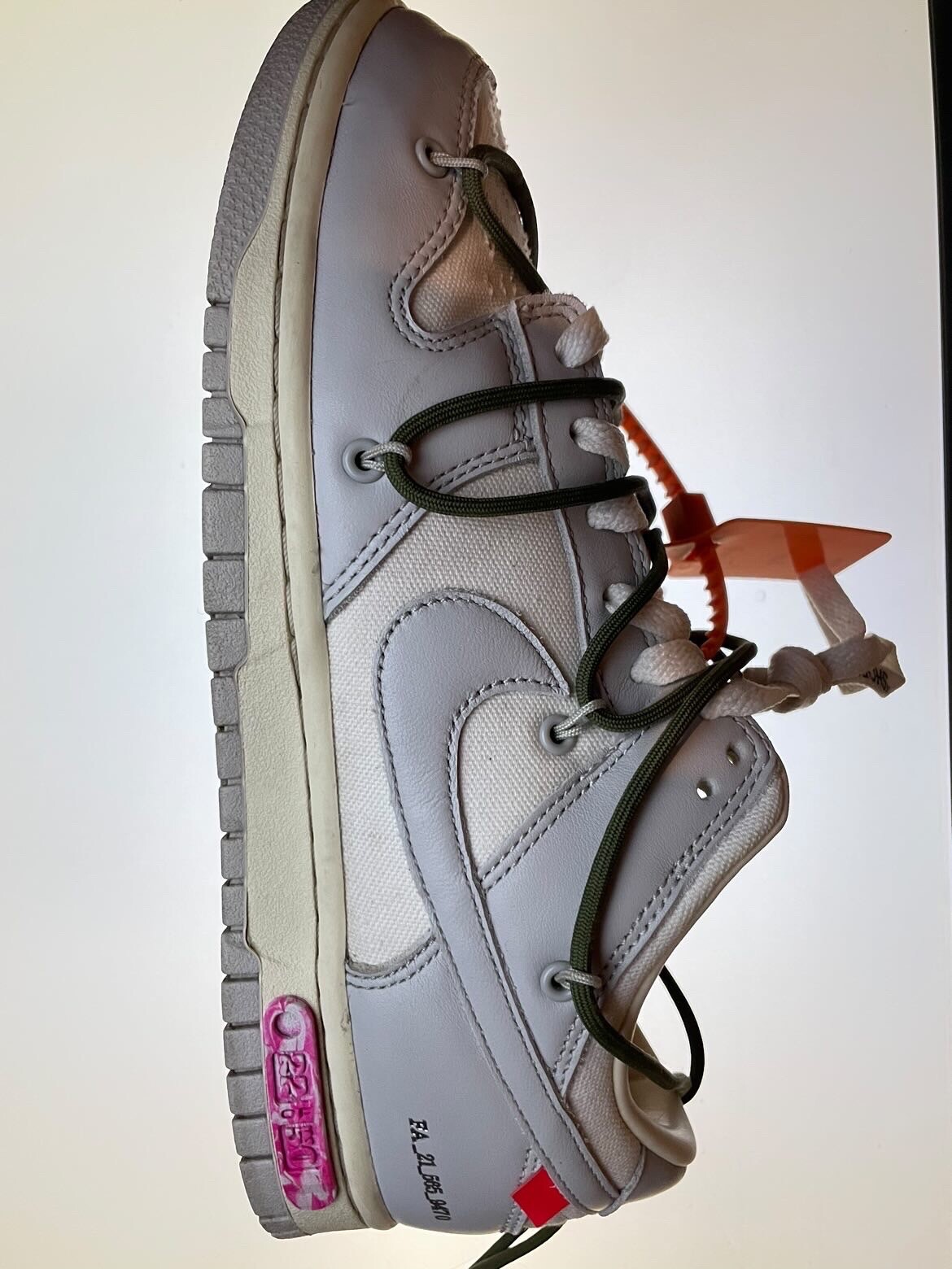 OFF WHITE X NIKE EU taglia 42 Nike Dunk Low x Off White lotto 22 of 50 2021