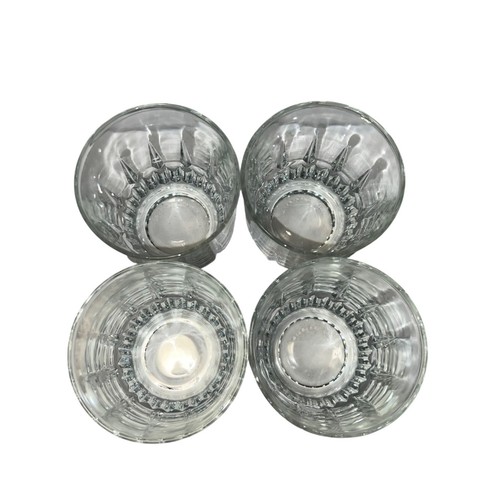 Vintage Set of 4 Arcoroc Lancer Clear Glass On The Rocks Glasses 10 oz. - Picture 5 of 6