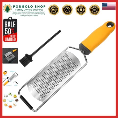 Versatile Zester Grater Set: Dishwasher Safe, Includes Protective Cover & Brush