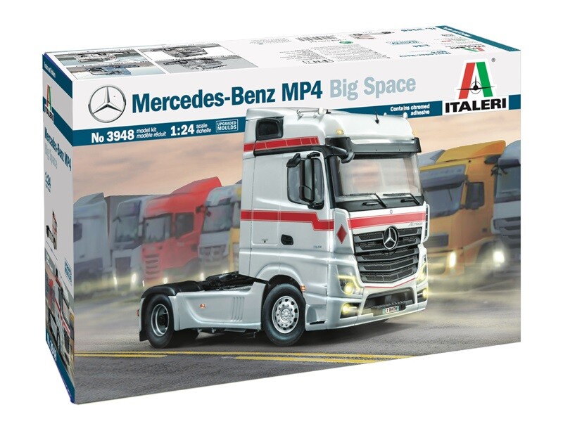 Italeri 3948 1/24 Scale Model Truck Kit Mercedes-Benz Actros