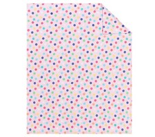 Queen / Full Flat Sheet Pottery Barn Kids Pink Oversized Polka Dot bedding