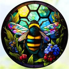DIY 5D Diamond Painting Kits for Adults Diamond Art Bee Stained Glass Diamond Pa