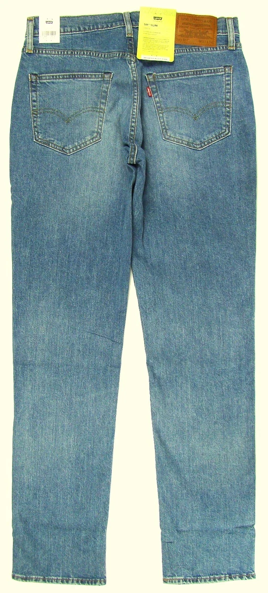 Levis 511 Jeans Slim Fit PREMIUM Size 33 x 34 BLUE STRETCH Low