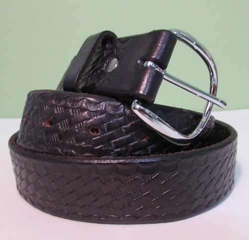 Edward Rodek Stamped Tooled Leather Belt