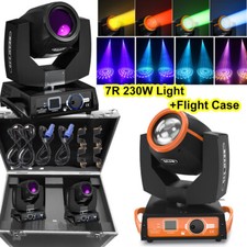 2X Sharpy Beam 230W Moving Head Light 7R LED Stage Spot Light Gobo w/Flight Case