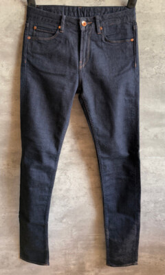 $149 a doublewood project 10 oz Raw Selvedge Indigo Denim Skinny Jeans Size 26