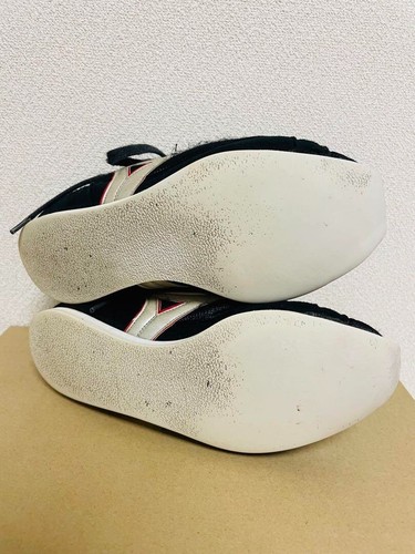 Scarpe da boxe MIZUNO nere linea bianca rosse US 5 23,0 cm usate GIAPPONE - Foto 7 di 7