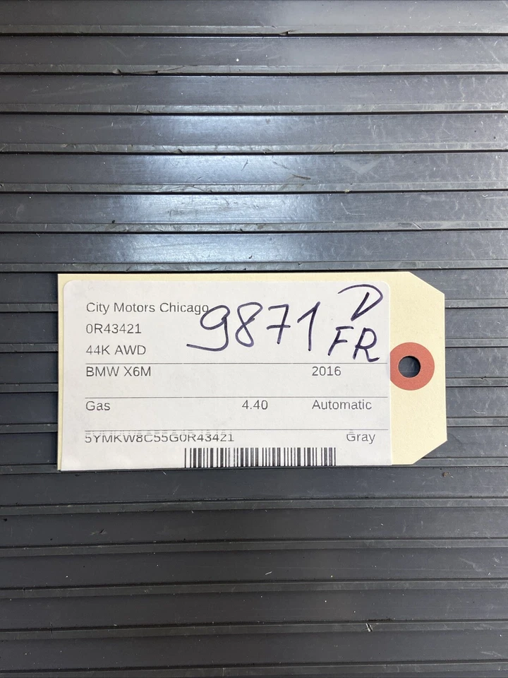 2013-2018 BMW X6M F86 Front Right Passenger Seat Cognac Leather OEM *NOTE Foto 2 de 4