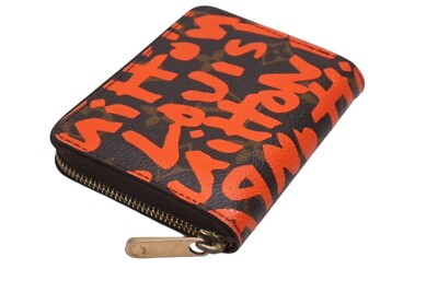 Louis Vuitton Zippy Coin Purse Coin Case Monogram Graffiti Orange