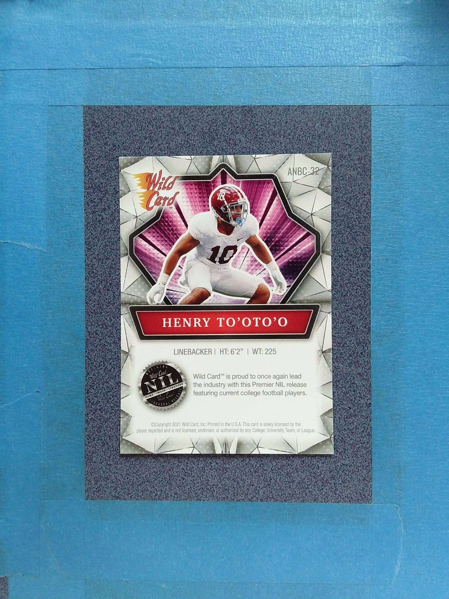 2021 Wild Card Alumination HENRY TO'OTO'O Alabama Crimson Tide