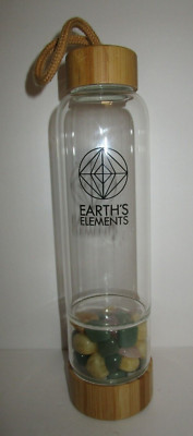 earths elements crystal water bottle divine empowerment NEW excellent