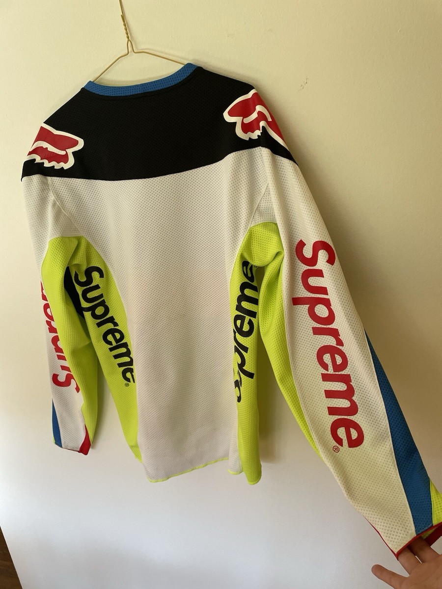 Supreme x Fox Racing Moto Jersey Top Multicolor SS18 Size