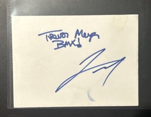 BMX X-GAMES GOLD Medalist Autographed Trevor Mayer Autograph Envelope (CP Obtn)