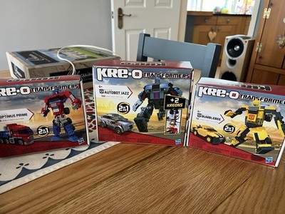 KRE-O Transformers AUTOBOT JAZZ Optimus Prime Bumblebee 2-in-1 Construction Set