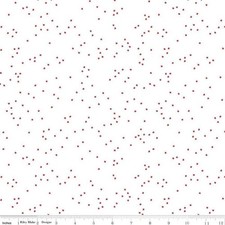 Blossom in Red on White Blossom Riley Blake